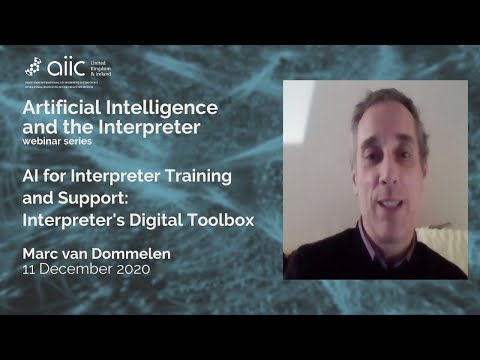 AI for Interpreter Support. Marc van Dommelen on DG SCIC's 