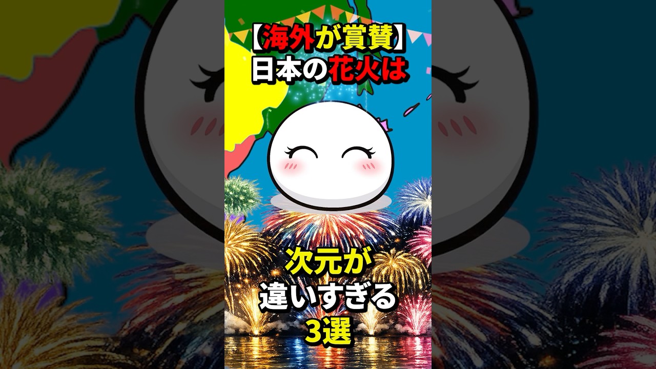 【海外が賞賛】日本の花火は次元が違いすぎる3選