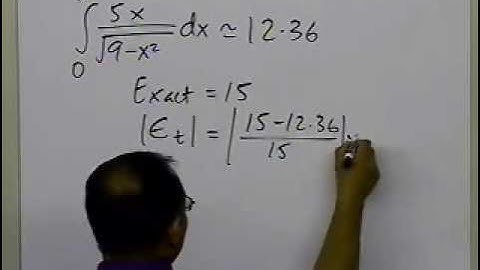 Chapter 07.07: Lesson: Multiple Segment Gauss Quadrature Rule for Singular Integrands: Part 2 of 2