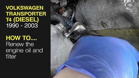 Volkswagen Transporter T4 (1990 - 2003) - Engine oil change