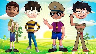Wrong Heads Little Singham Rudra Bandbudh Aur Budbak Puzzles For Kids Finger Family For Children screenshot 4