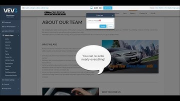 VEVS CMS 2.0 - Edit Text Content on Web Pages