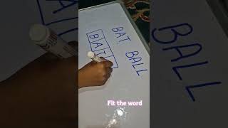Fit the word in 4 and 5 blocks #game #fun #word word  #word and picture