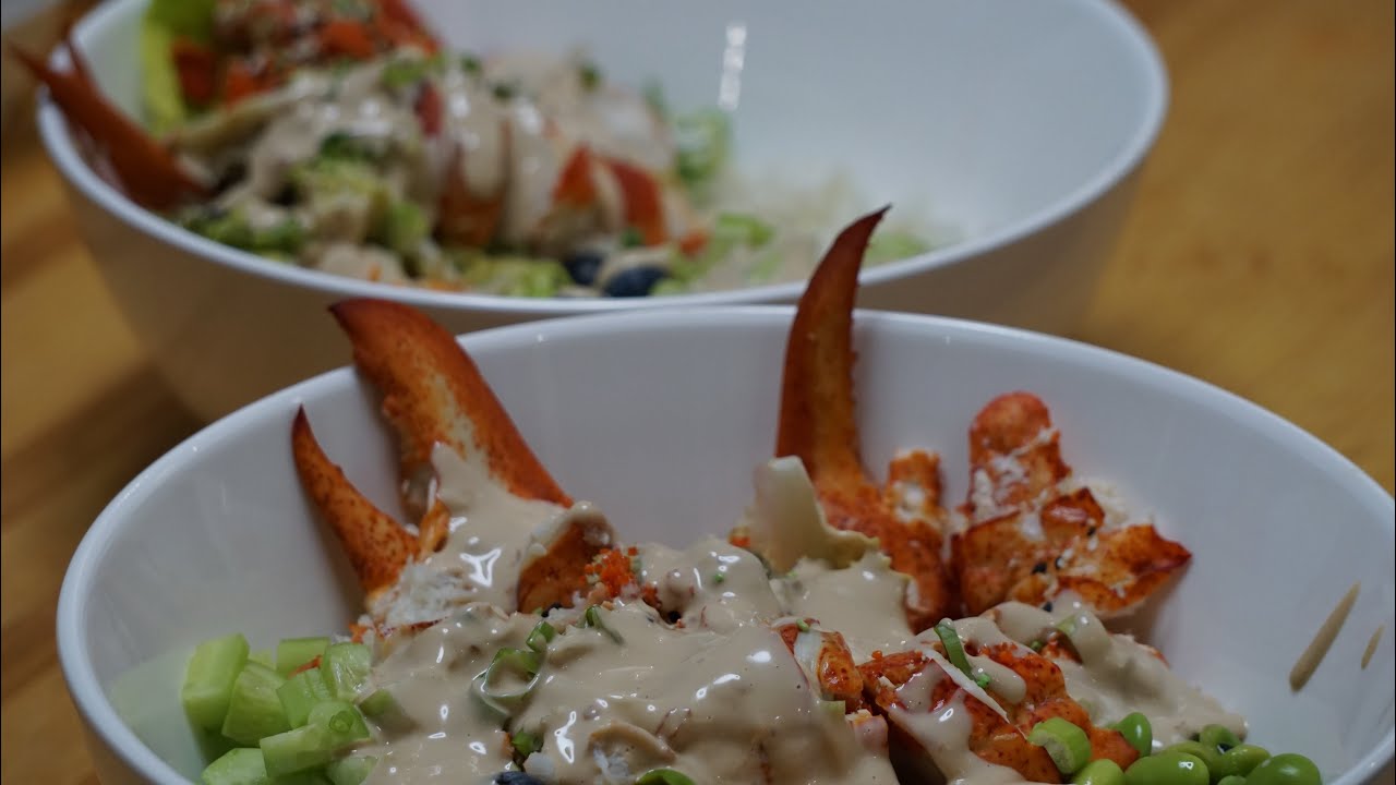 POKE BOWL AU HOMARD - YouTube