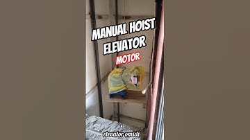 Moving an Elevator Motor to the Machine Room with a Manual Hoist! 💪🔧