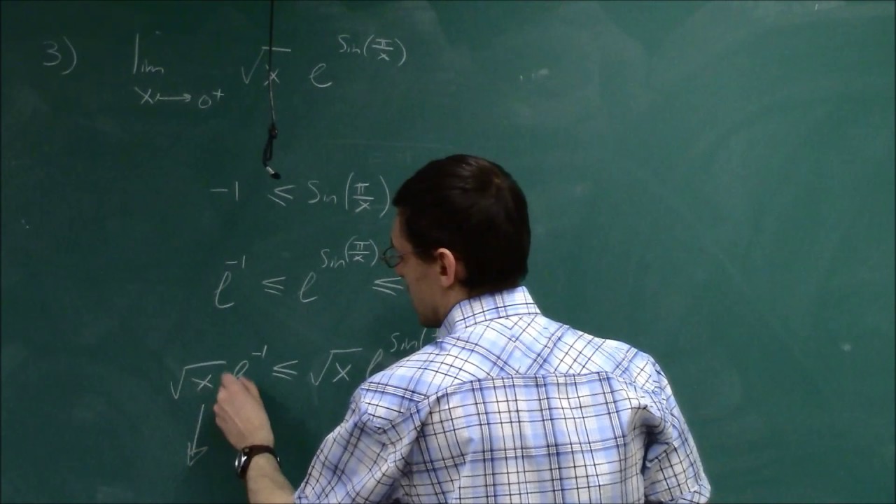 Calculus I Review For Exam 1 (Part 2): The Squeeze Theorem - YouTube