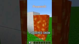 Powdered Snow + Lava =