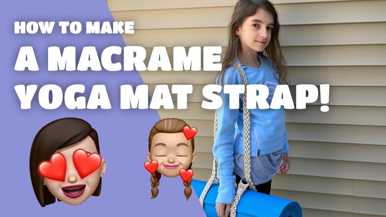 How to Make a Macrame Yoga Mat Strap! Super Easy! 