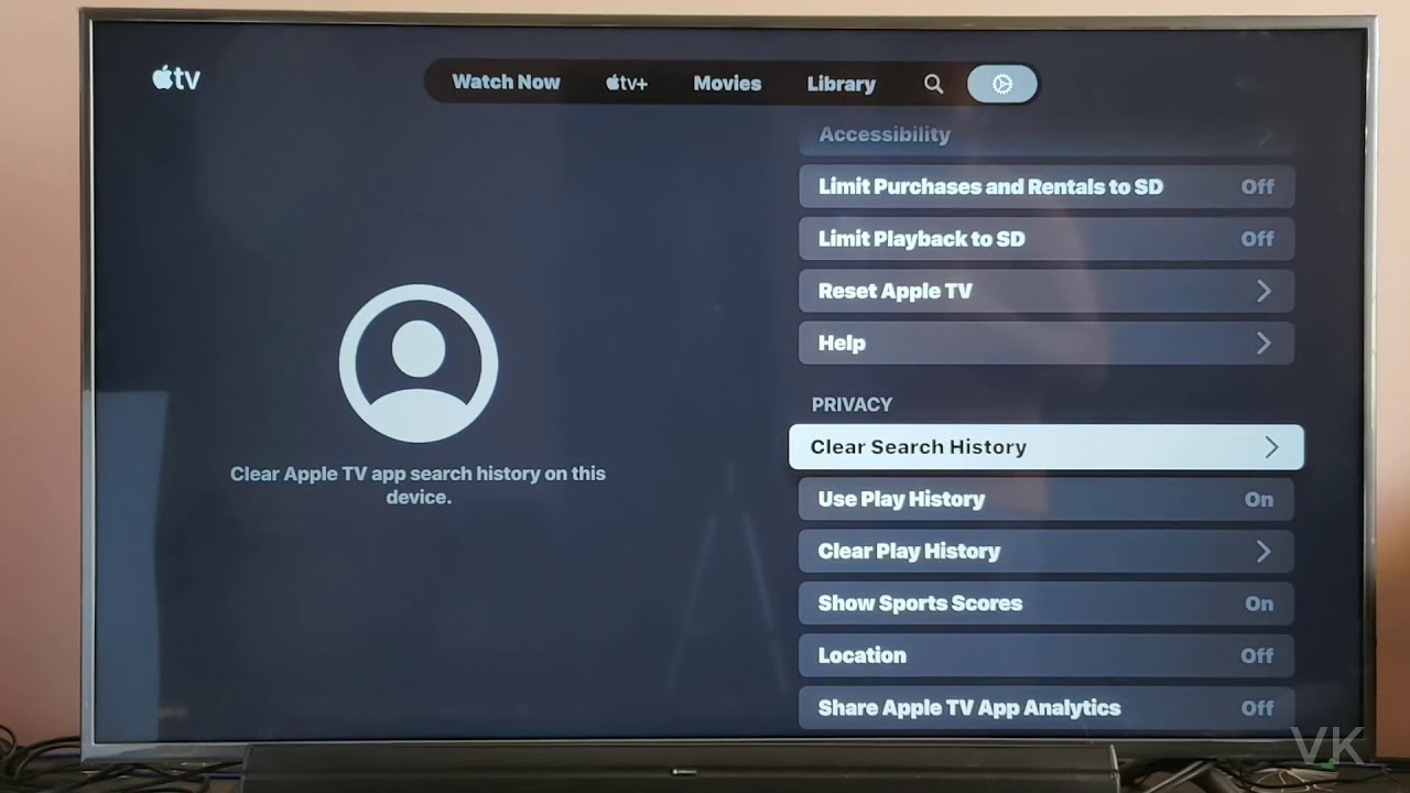 How to Clear Search in TV PS5 Apple TV app - YouTube