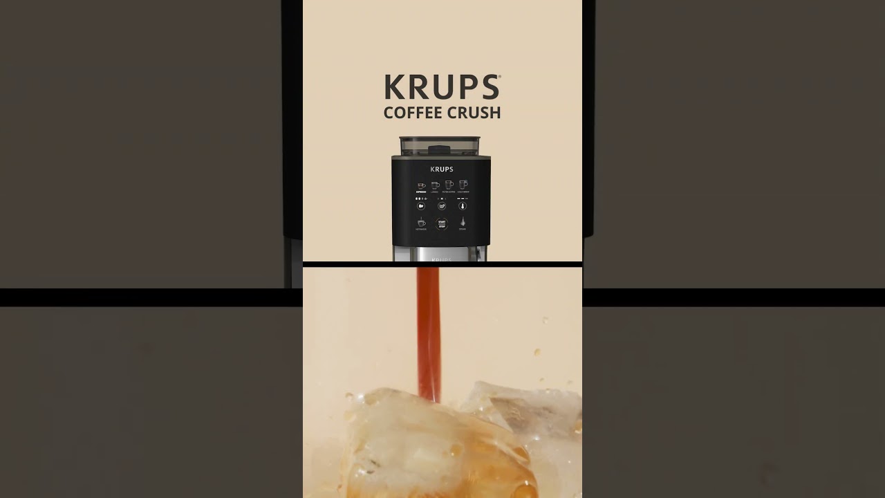 Découvrez l'innovation Coffee Crush, de KRUPS : l’intensité du grain, format mini !