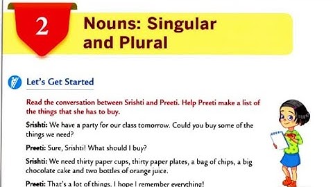 Nouns: Singular and Plural | Ch-02 | Class-V | Collins English grammar and composition book