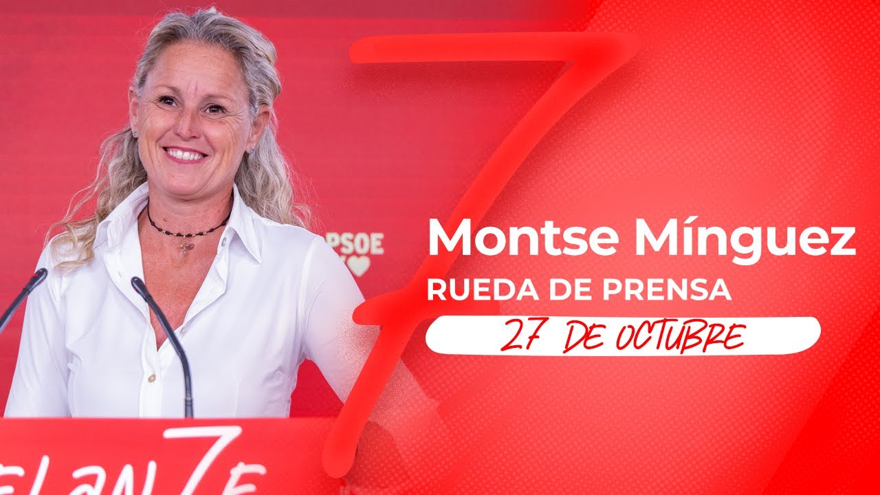 Rueda de prensa de Montse Mínguez