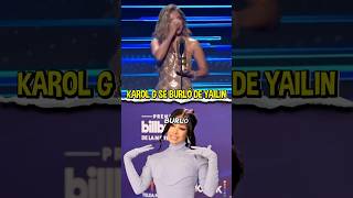 ¿Karol G se burló de Yailin en los Billboard 2025? 😳🔥 #viral