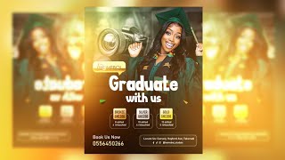 Graduation Photoshoot Packages Flyer Design