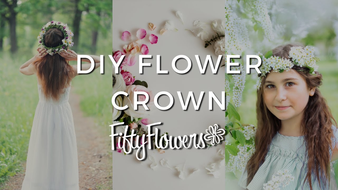 How to Make a Flower Crown YouTube
