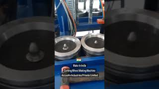We are Abrasive cutting wheel making machine manufacturer. +918849995312. #cuttingdisc #cuttingwheel