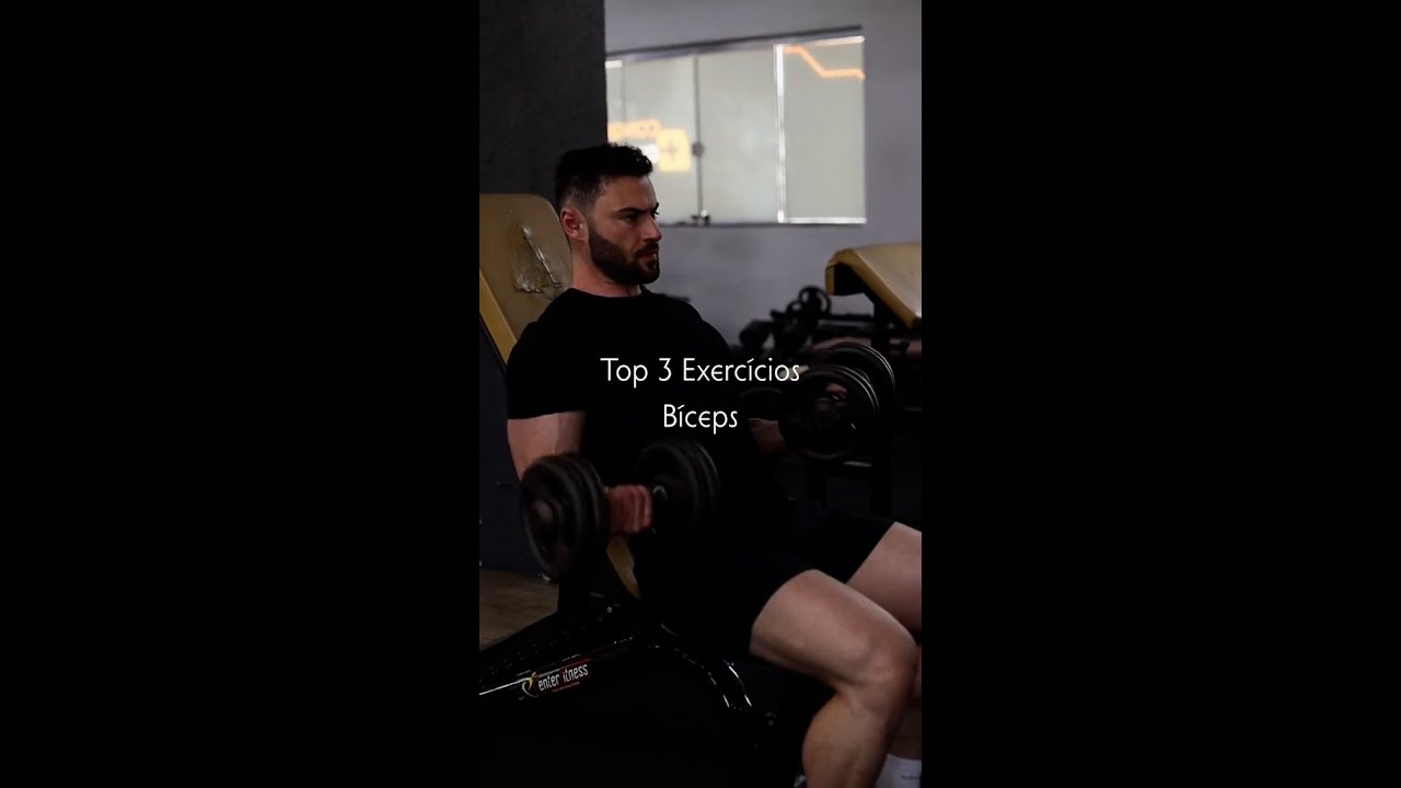 TOP 3 exercícios de BÍCEPS na academia