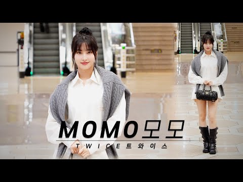 240405 TWICE(트와이스) 모모 MOMO 일본 스케쥴 출국 Departure for JAPAN 4K