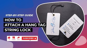 How to Attach a Hang Tag String Lock Step by Step Guide