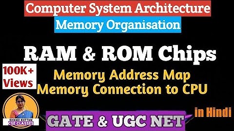 L-3.4 RAM & ROM Chips | Memory Address Map | Computer Architecture | CSA | COA | Shanu Kuttan