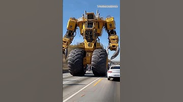 Future Robots:Colossal Industrial Machine Transforms into Giant Robot on Highway!