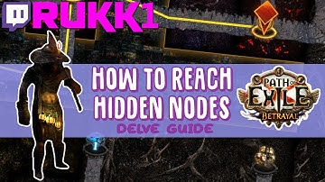 Path of Exile - Hidden Nodes Delve Guide.  Includes examples.