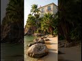 Seychelles Golden Hour Villa Above a Turquoise Granite Cove