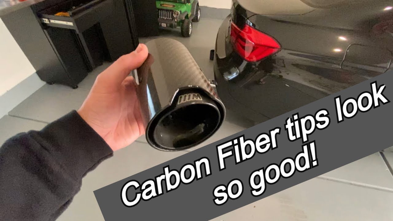 BMW 340i Carbon Fiber Exhaust tips install