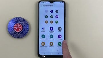 How to take screenshots with the accessibility menu on Samsung A10 Android 11