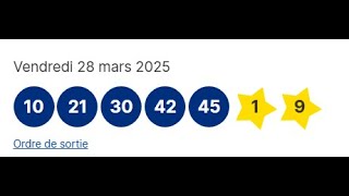 résultat euromillions du vendredi 28 Mars