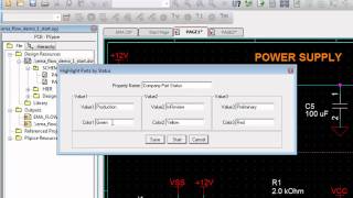 Celebrity OrCAD Capture App - Highlight Part by Status Profile