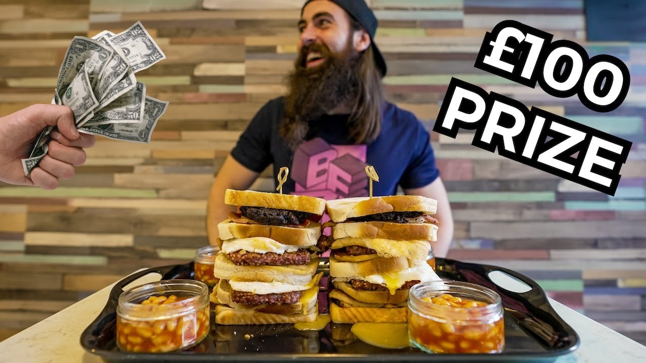 ⁣HOGAN'S GIANT SCOTTISH SANDWICH CHALLENGE | £100 PRIZE | DEFEATED ONCE IN SIX YEARS | BeardMeat