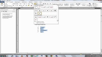 How to change bullet color in Microsoft Word 2010