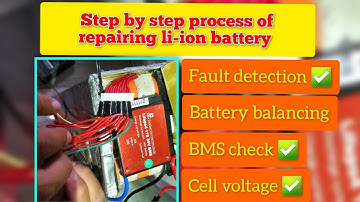 Repairing lithium ion battery. Changing BMS of battery.