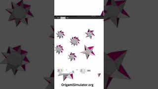 Origami stars, paper folding and simulation