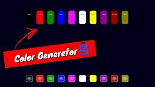 Html Color Generator Mini Project/Beautiul color generetor in javascript/#No_Limit_Code