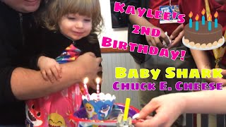 Baby Shark Birthday At Chuck E. Cheese! Kaylee's 2nd Birthday Party!