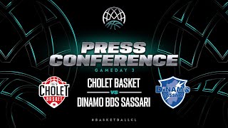 Cholet Basket v Banco di Sardegna Sassari - Press Conference | BCL 2023