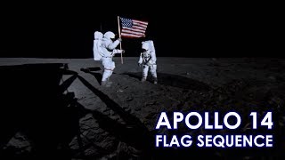 FLAG SEQUENCE - APOLLO 14 -  Correct Speed