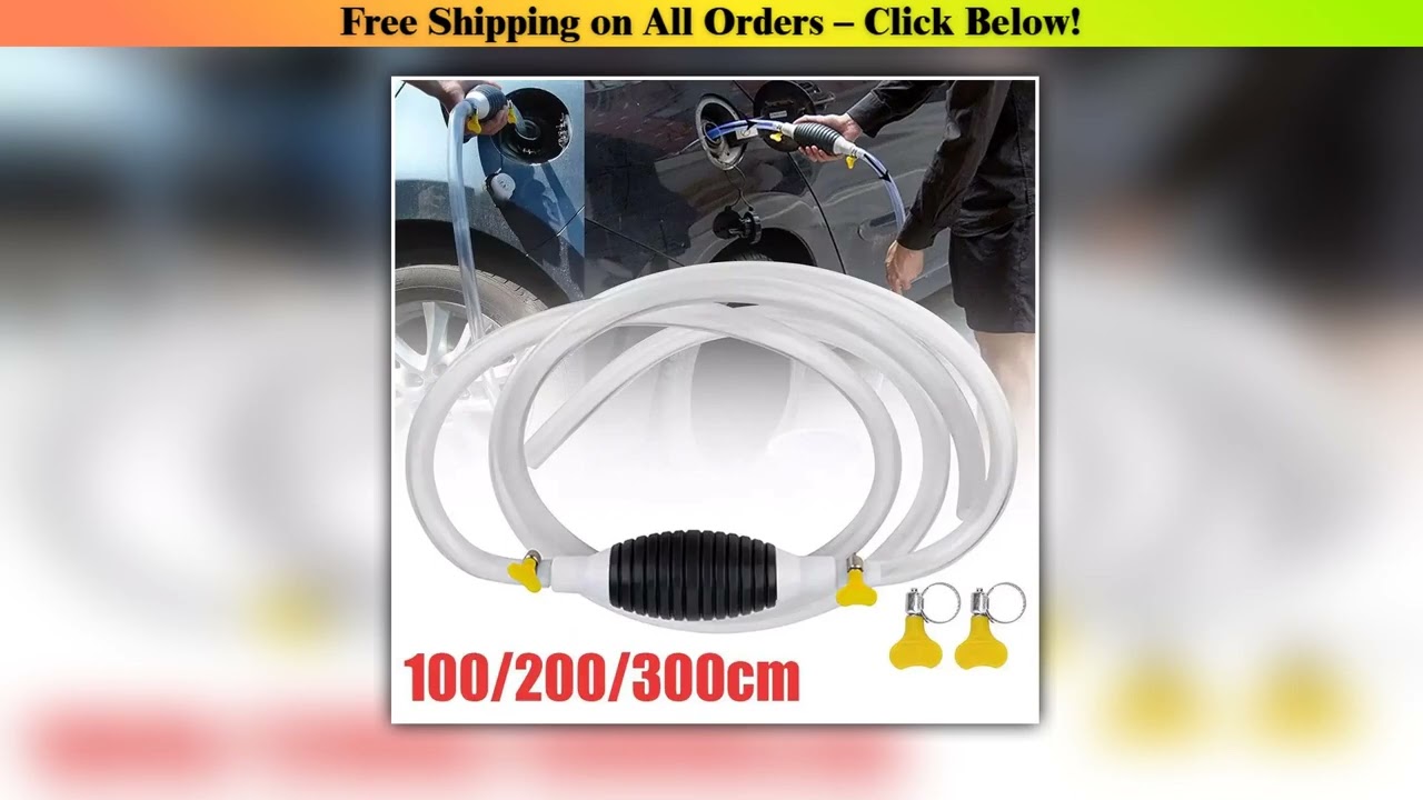Universal Car Fuel Pump Hand Gas Oil Pump Manual Suction Pipe Pumping For Boat Liquid Petrol Tuning