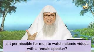 Is it permissible for men to watch islamic videos of female speakers? - assim al hakeem screenshot 3