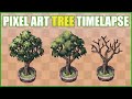 How to pixel art trees timelapse game assets