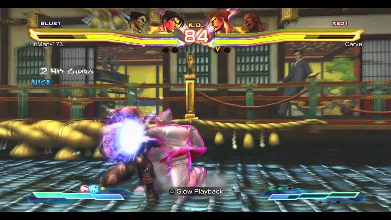 SFxT: HitMaN-173 (Jin x Kazuya) Vs Carve (Guile x Marduk) - HD