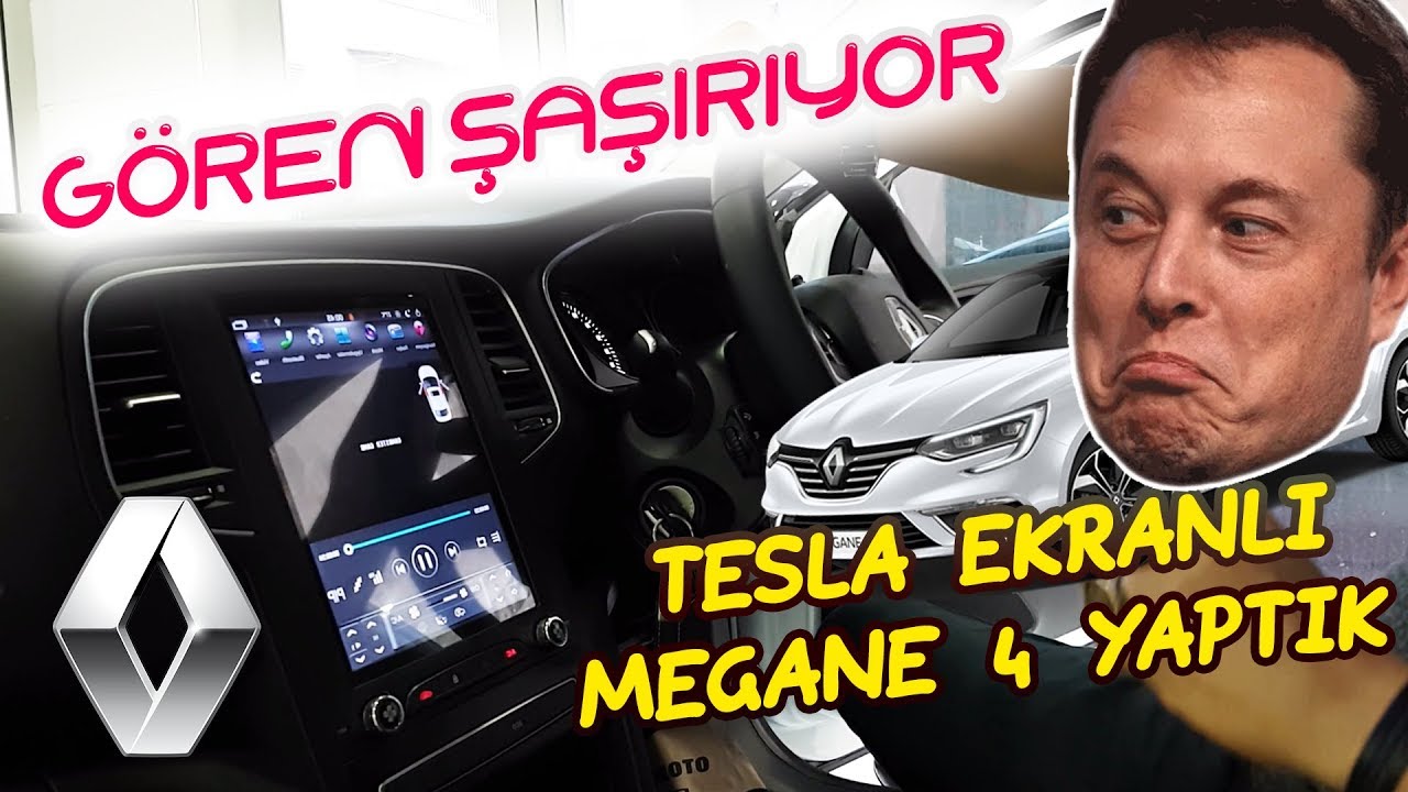 100 Videoya Ozel Megane 4 Tesla Ekran Ve Krom Aksesuar Youtube