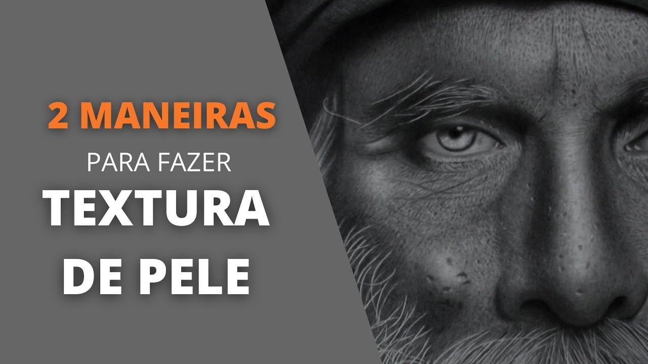 DUAS maneiras para  fazer TEXTURA DE PELE no desenho realista