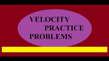 BASIC PHYSICS: Solving 8 Velocity Problems- Guided Practice w/hardcopy