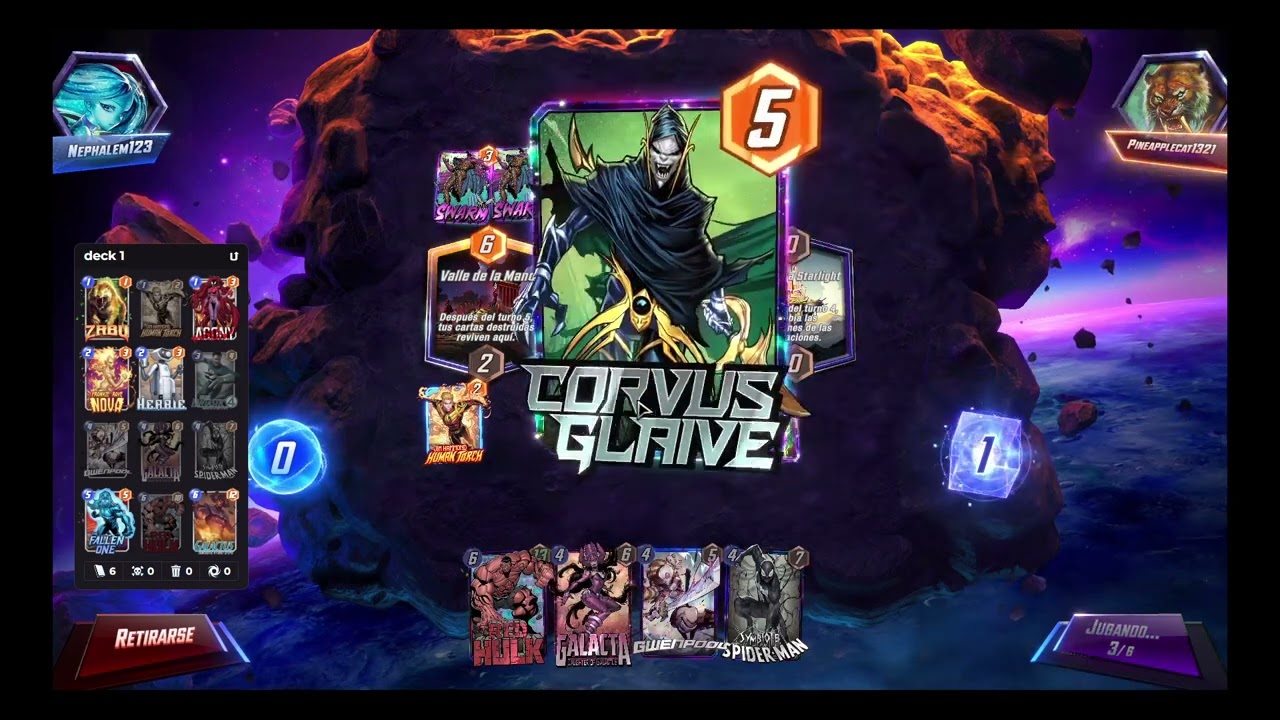 Marvel Snap - Mazo The Fallen One, Jim Hammond Human Torch.