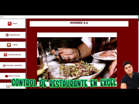 CONTROL DE RESTAURANTE EN EXCEL - PARA DESCARGAR
