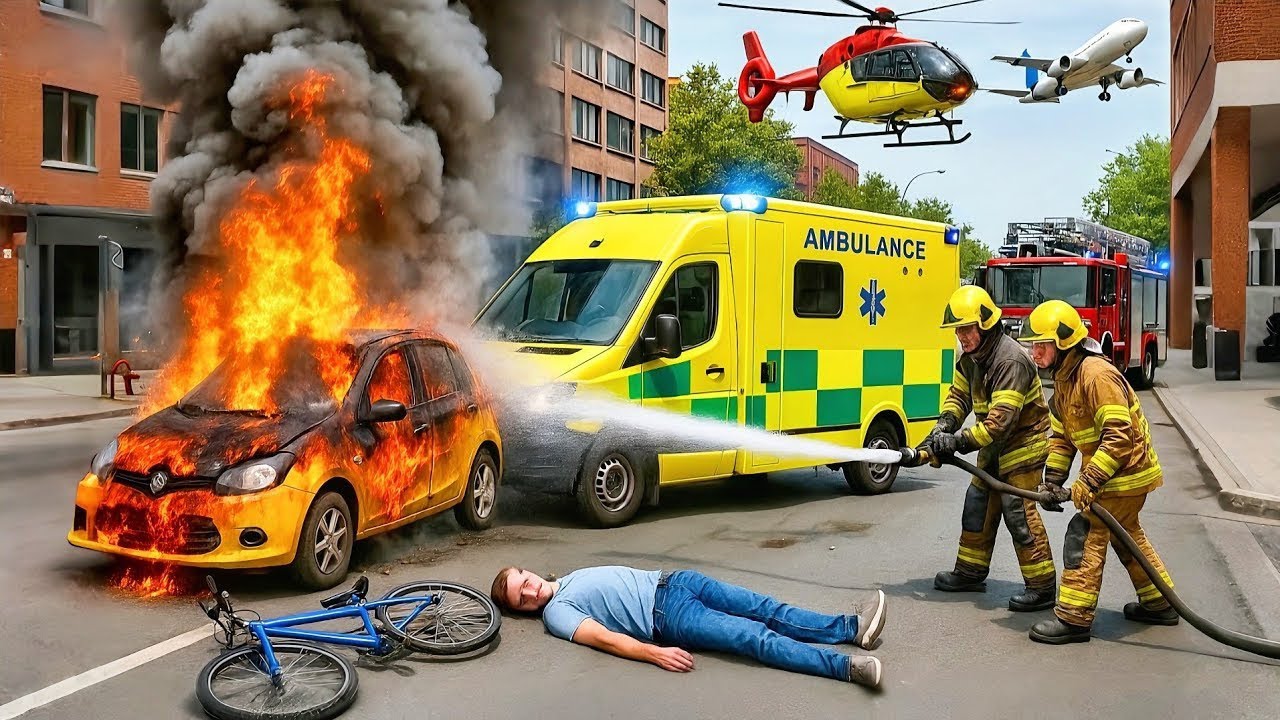 City Rescue 2025 | Realistic Car Crash Ambulance Simulation in 4K | Emergency Rescue Gameplay (USA)
