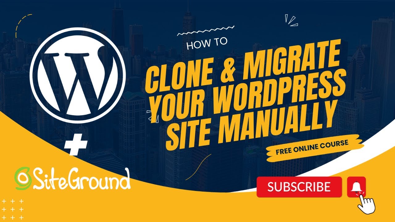 How to Clone & Migrate Your WordPress Site Manually - YouTube